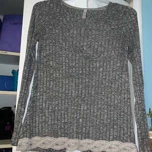 Gray sweater/ blouse